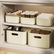 收纳盒盒桌面杂物篮玩物具食衣物家用塑料带盖置筐零整理91709箱