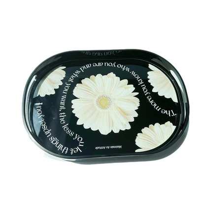 极力椭圆形收纳托盘架装饰简约盒 客厅清新置彩妆亚克简 物北欧