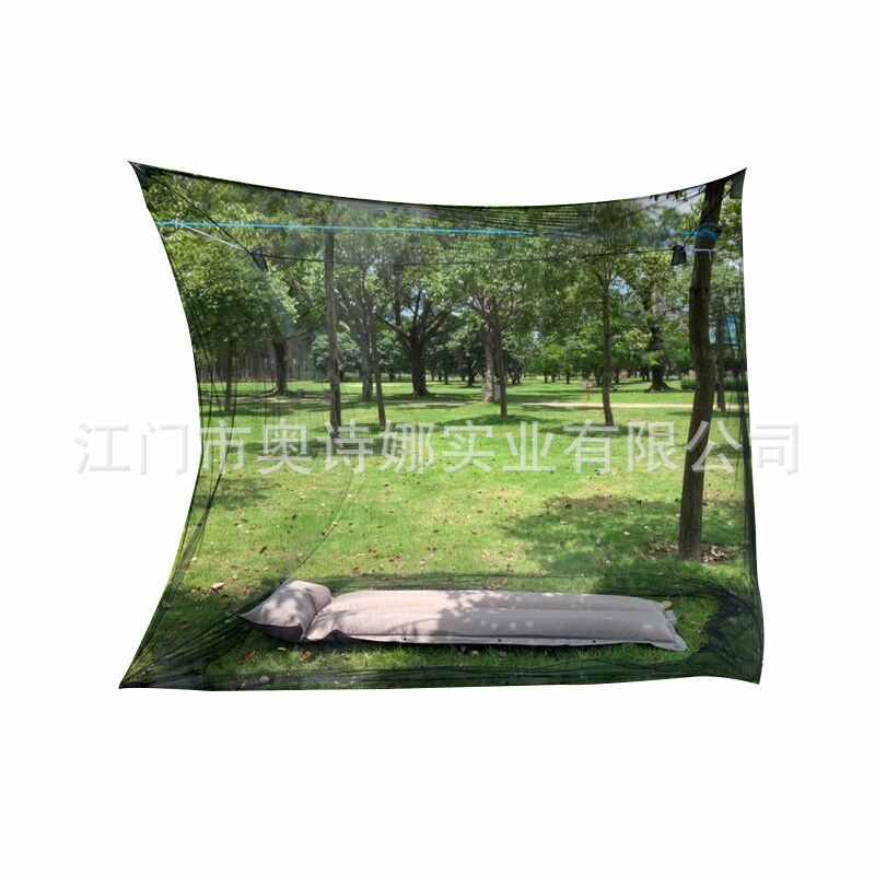 工厂直供蚊帐户外免安装方帐便携带简易单人折叠蚊帐加工生产