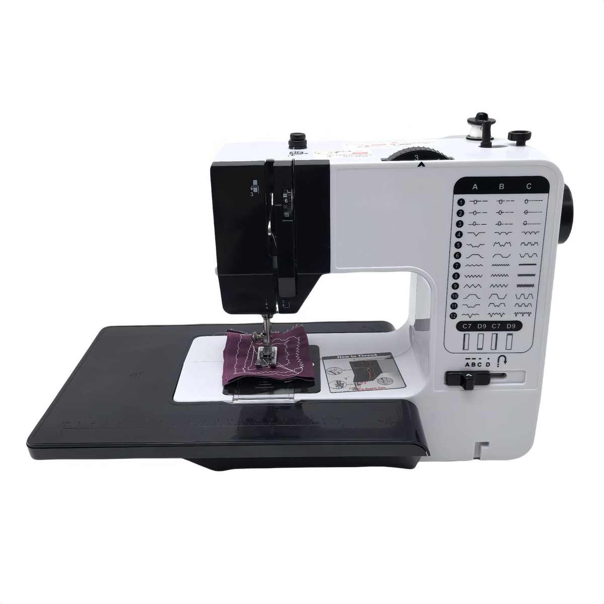 友立佳738缝纫机家用电动台式微型脚踏缝衣机锁边机