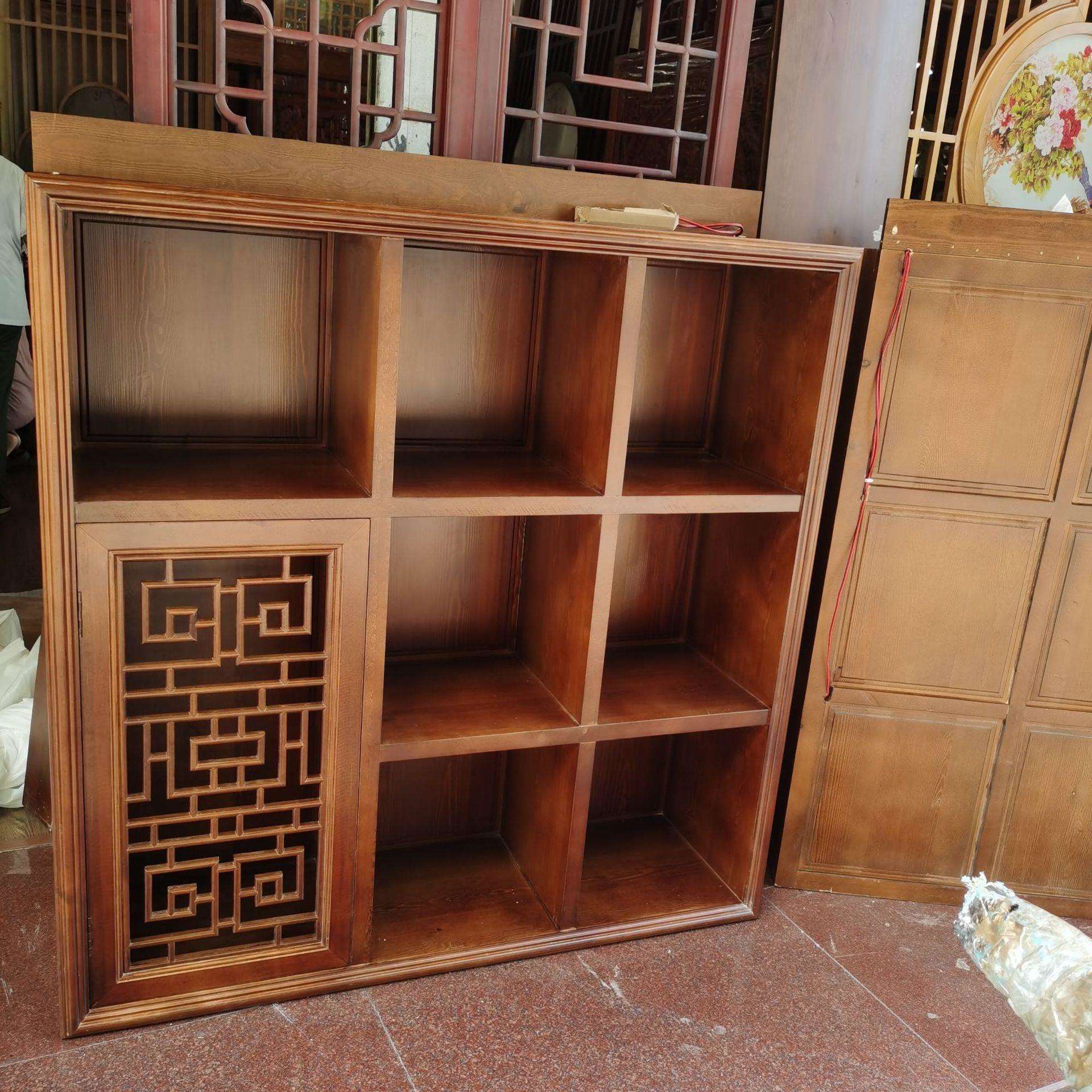 古董柜实木中式仿古餐边柜多实材木柜子质耐品用种耐潮工艺摆件展