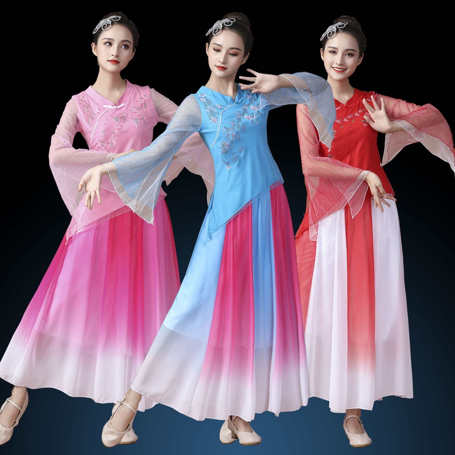 广场舞云裳服装套装广场舞套装