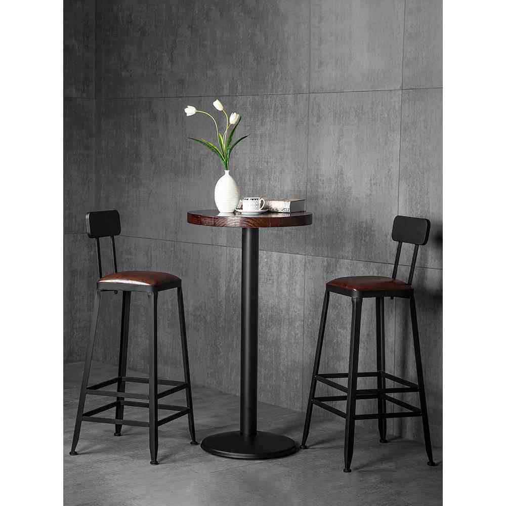 吧台椅高脚凳铁艺家用靠背吧凳桌椅现代高椅子简约酒吧椅高脚椅子,商业/办公家具,酒吧椅,淘宝优惠券,粉丝福利购,淘宝优惠卷