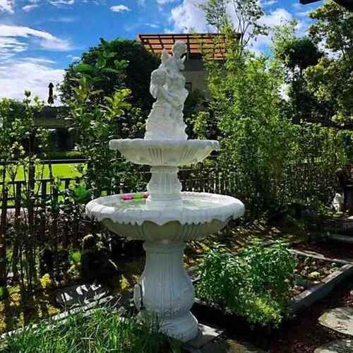 欧式喷泉天使雕塑流水喷泉室内外装饰加湿水景客厅阳台装饰落地摆