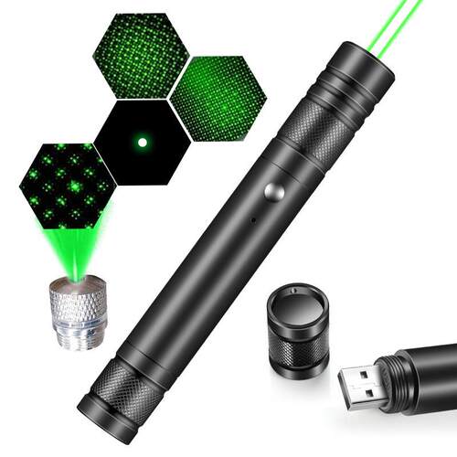 Rechargeable Green Laser Pointer Line Light Flashlight Long