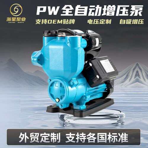 外贸PW增压泵抽水泵全屋家用自吸泵220V全自动自来水管道加压泵