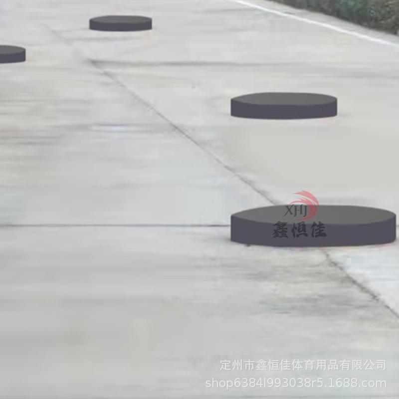 圆饼路.7m*01m*6个圆形铁饼错位.114障碍汽车驾驶模0拟路障训练器