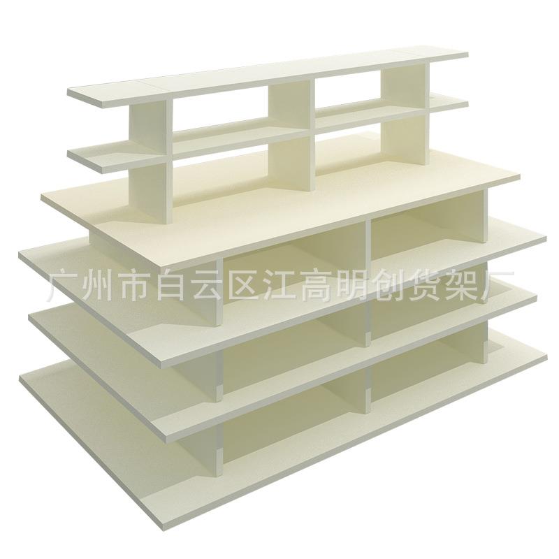 优品展示架多功能流水台木质高低饰品服装多层母婴店中岛