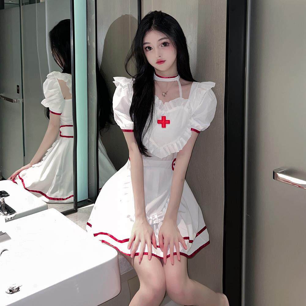 可爱护士小姐姐！纯欲风连衣裙cosplay制服套装万圣节网红主播服