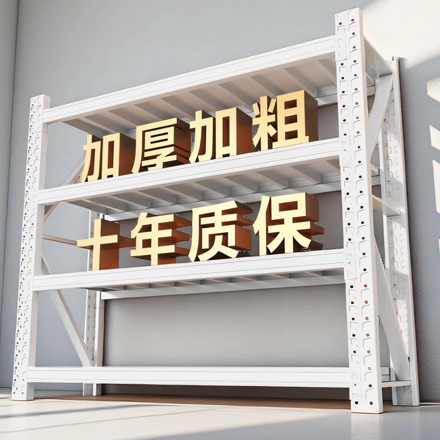 仓储货架多层置物架超强承重仓库重型货物架快递储物架家用铁架子图片