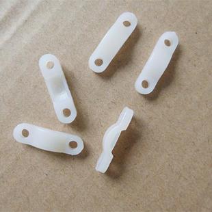 压线板弧形压线籽紧线卡扣电线压片夹塑料桥型固线器两孔线粒