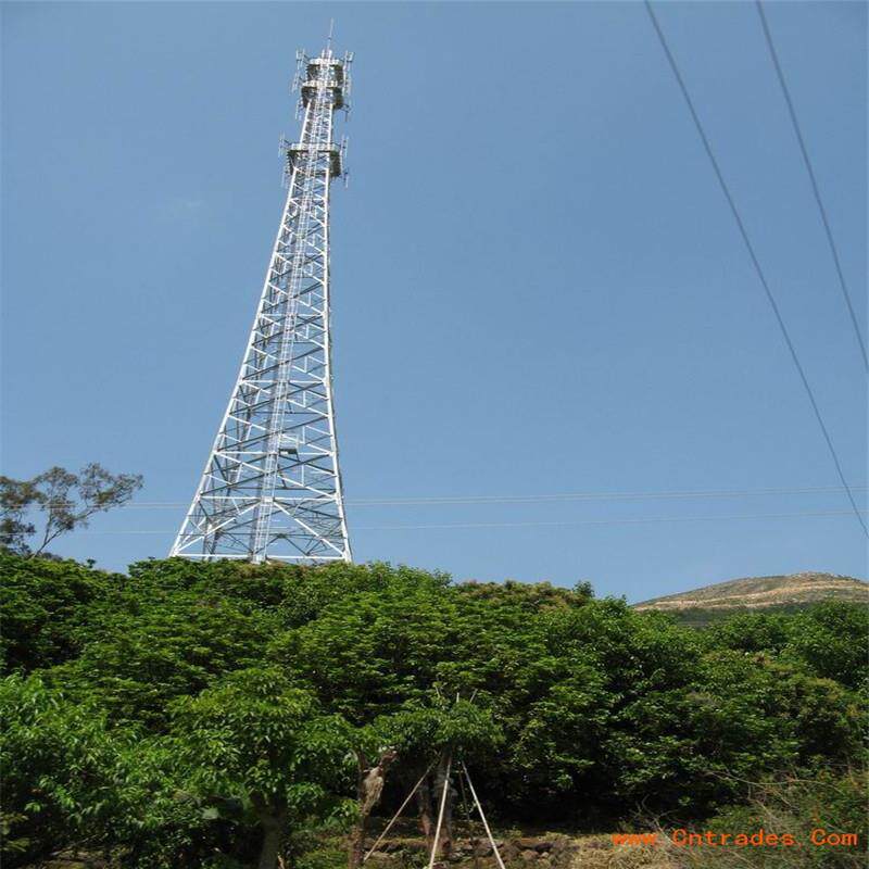 河北景县广川铁塔厂家直销各种通讯塔,钢结构通信自立塔