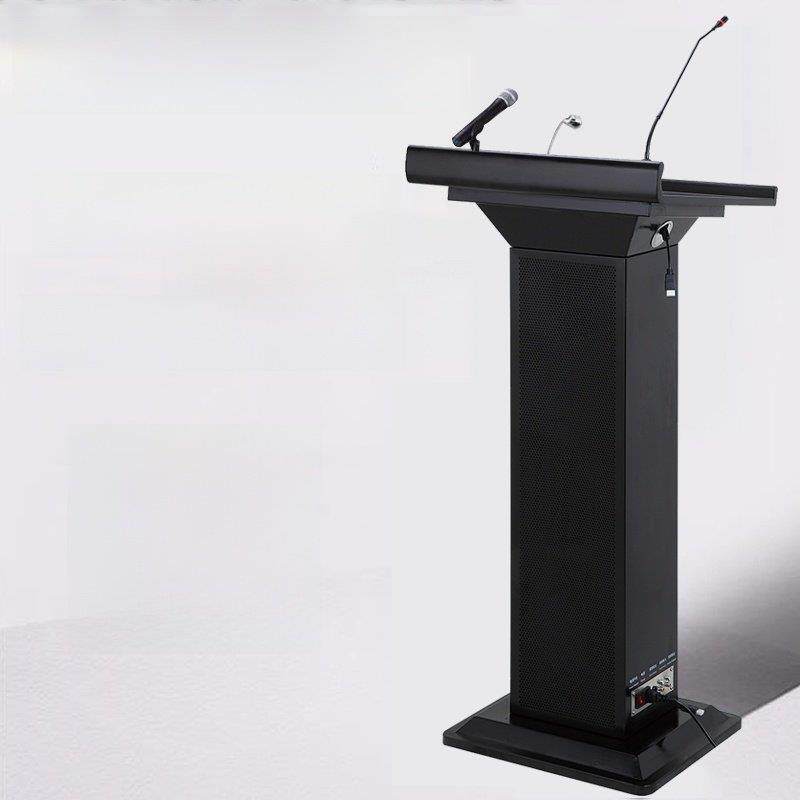 多媒体演讲台发言台学校公司会议主持台带话筒麦克风音响讲台桌