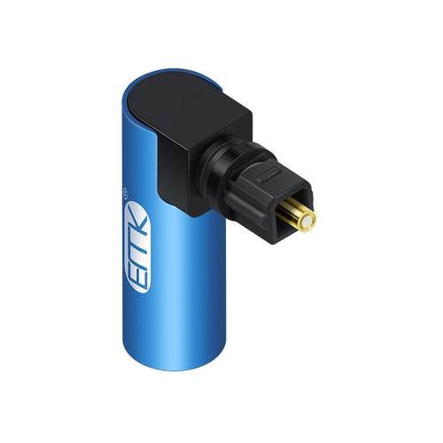 EMK光纤方口转方转接头电视音响光纤方转mini口光纤转换头