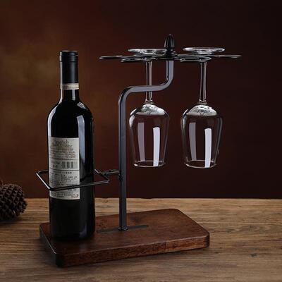 创意红酒实qpw-6195杯架用倒挂悬挂家酒柜装饰品摆欧式木挂杯件架