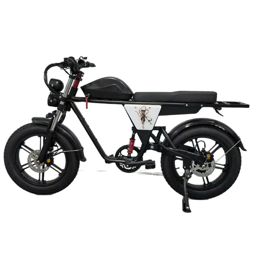 20寸电动助力自行车20寸4.0宽胎胖胎铝合金车架电动自行车越野