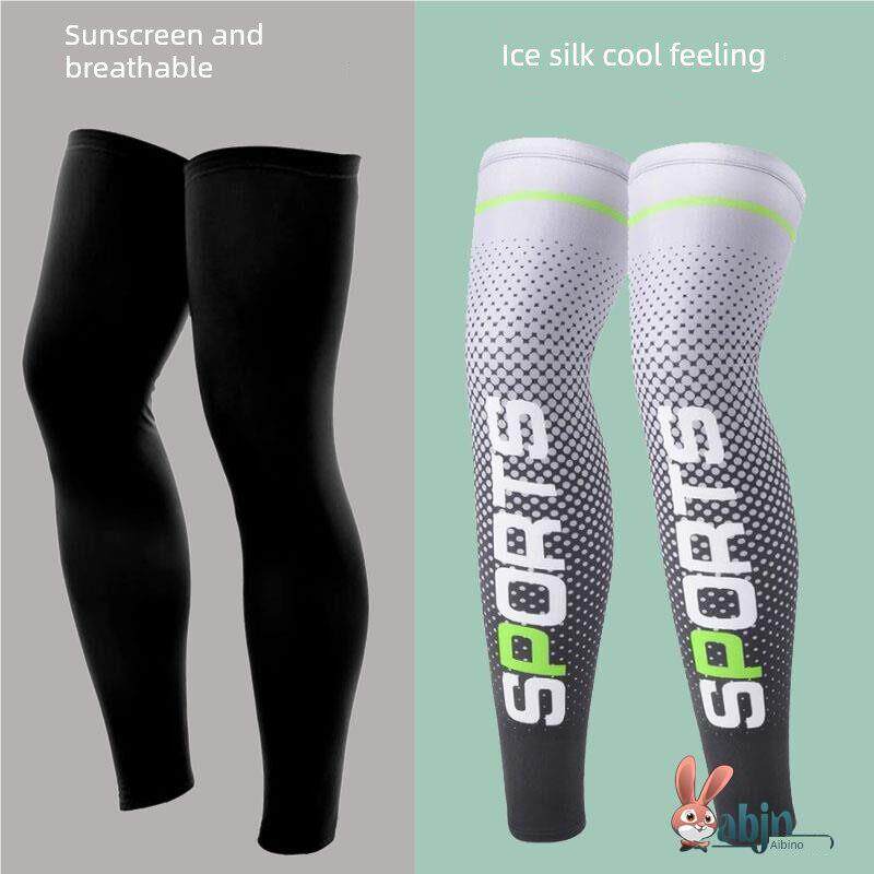 采购产品男人的防晒腿套，自行车运动袖子，冰长袜，足球篮球脚套