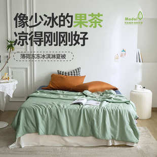 绣花天丝莫代尔夏被可水洗空调被春夏季 新款 轻奢风大豆纤维被薄被