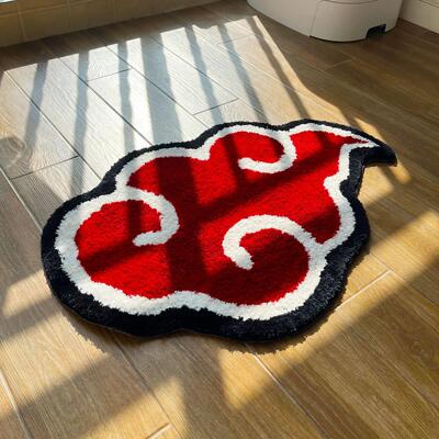Japanese Anime Red Cloud Doormat Mat Anti-Slip Kitchen Bedro