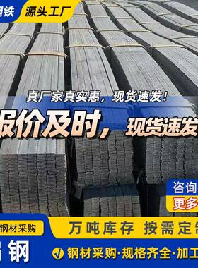 镀锌扁钢厂家q235b热镀锌扁铁50*5实心冷轧方钢扁铁条现货