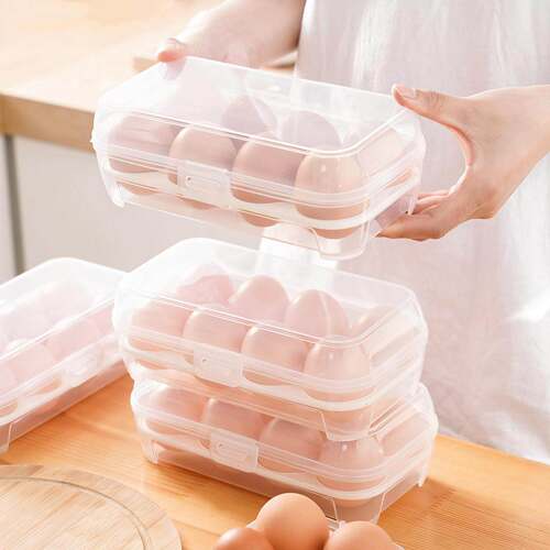 Egg storage box for refrigerator, food-grade fresh-keeping c