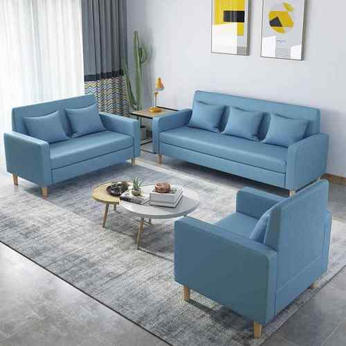 简易经济租房双人连沙发小户型客厅NHZ布红艺单人公寓简约网款发