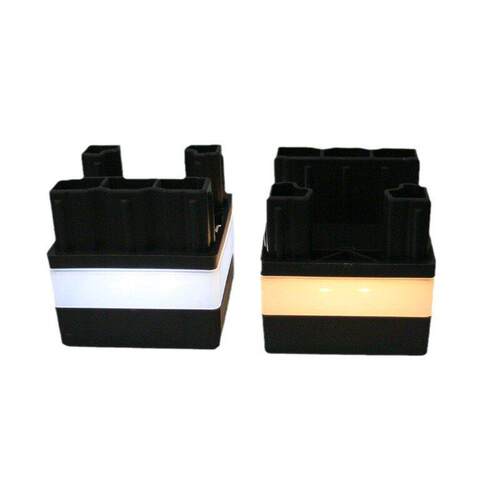 新品柱头灯7X7铝方管PVC管专用柱头灯木栅栏灯防水