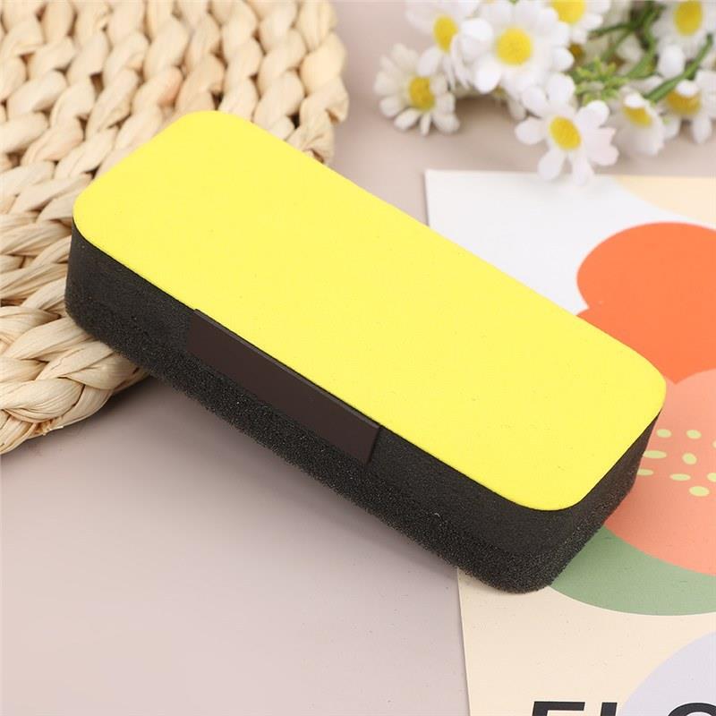 大号板擦绒布易擦可吸附磁性小骨头黑板白板擦白板笔侧夹海绵胶夹