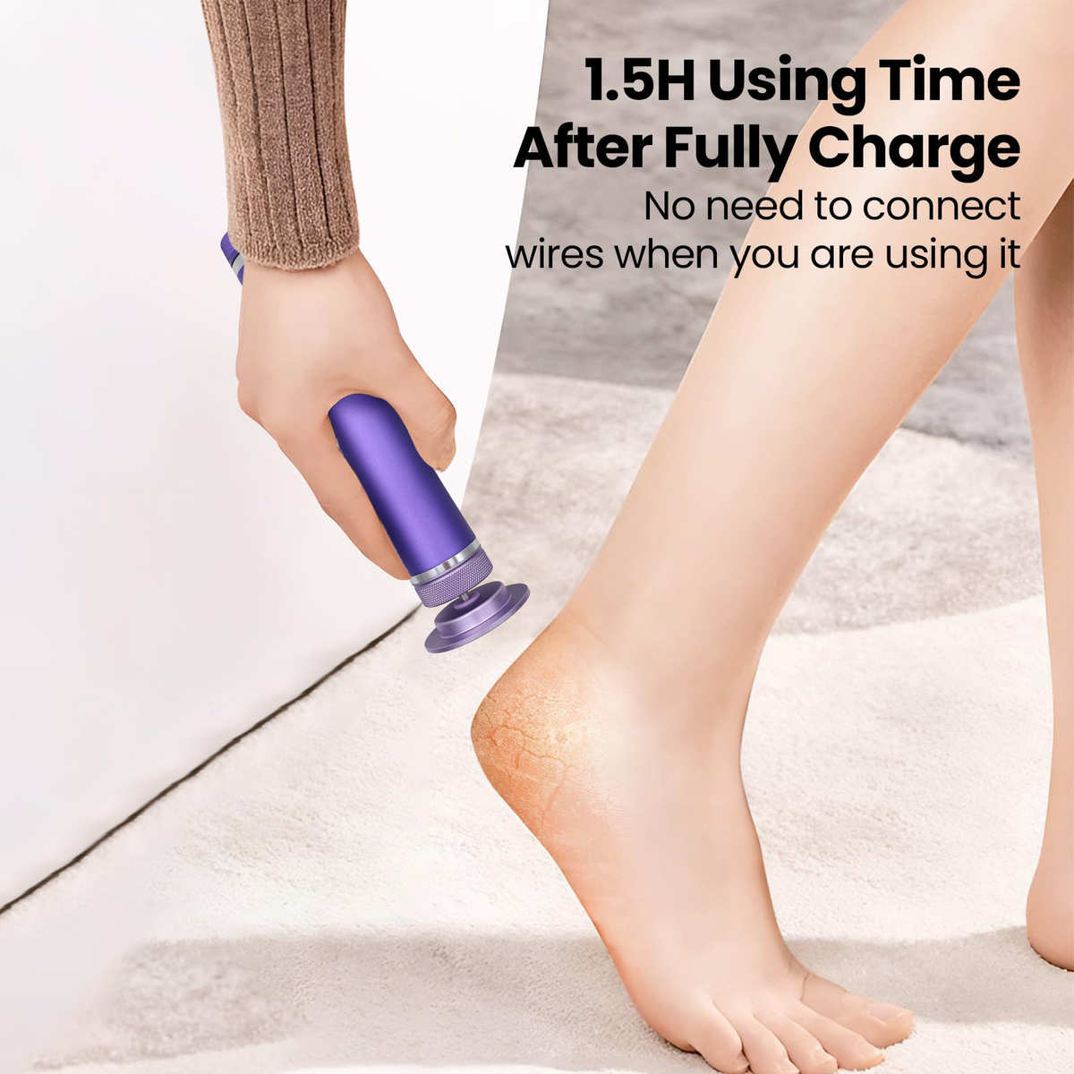 LED带屏显磨脚器电动修脚器充电式磨皮去脚皮死皮老茧美脚修足机