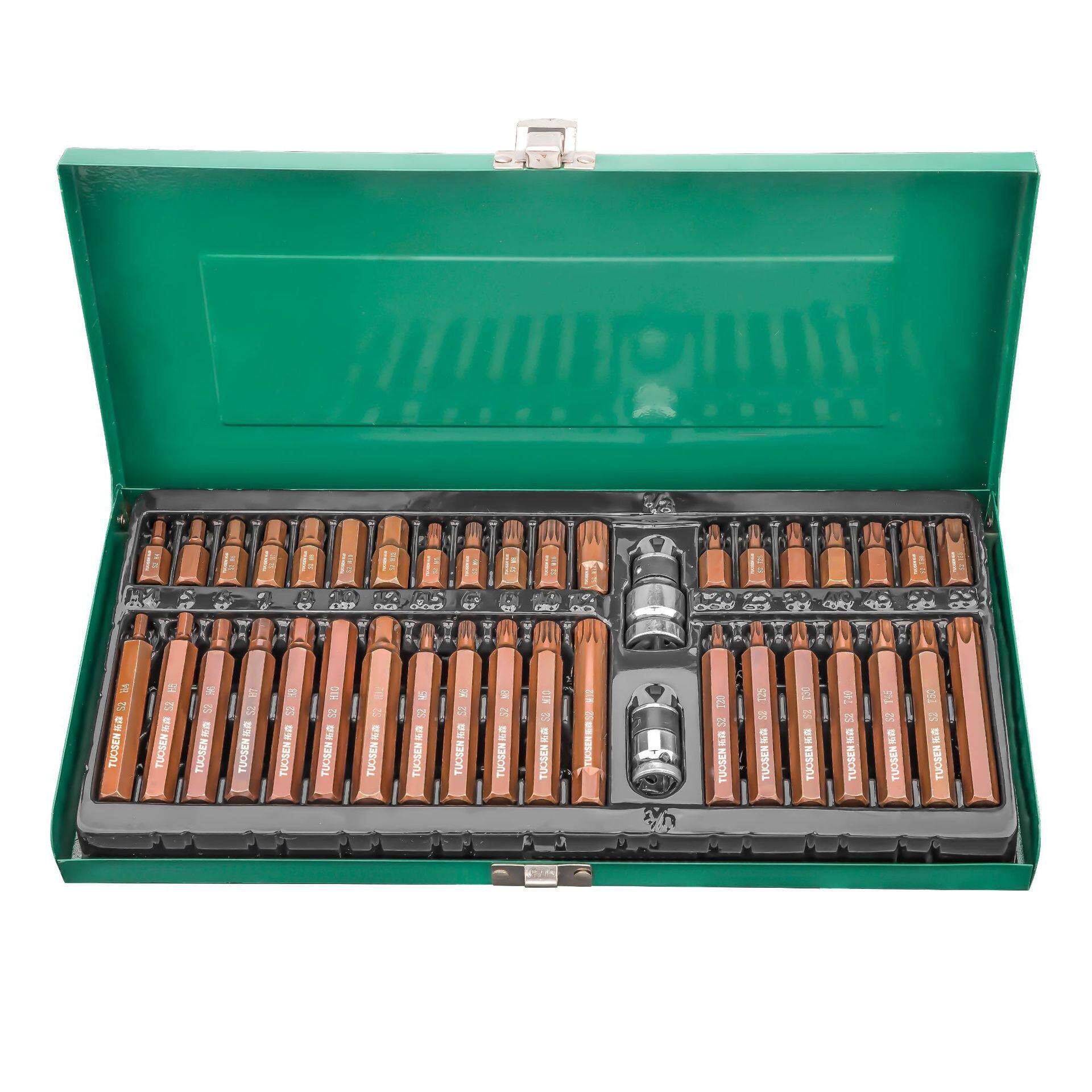 拓森批头大全40件星批电动螺丝批头组合套装s2梅花内六角加长批头