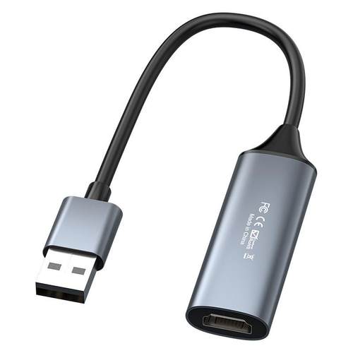 USB采集卡USB2.0高清游戏直播 HDMI转USB2.0采集器4K视频录制盒
