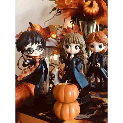 正版新品眼镜厂Qposket哈利波特赫敏罗恩马尔福斯内普Q版手办摆件