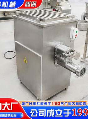 商用冻肉带骨肉类搅碎大型机器不锈钢鲜肉冷冻肉丁绞肉机设备