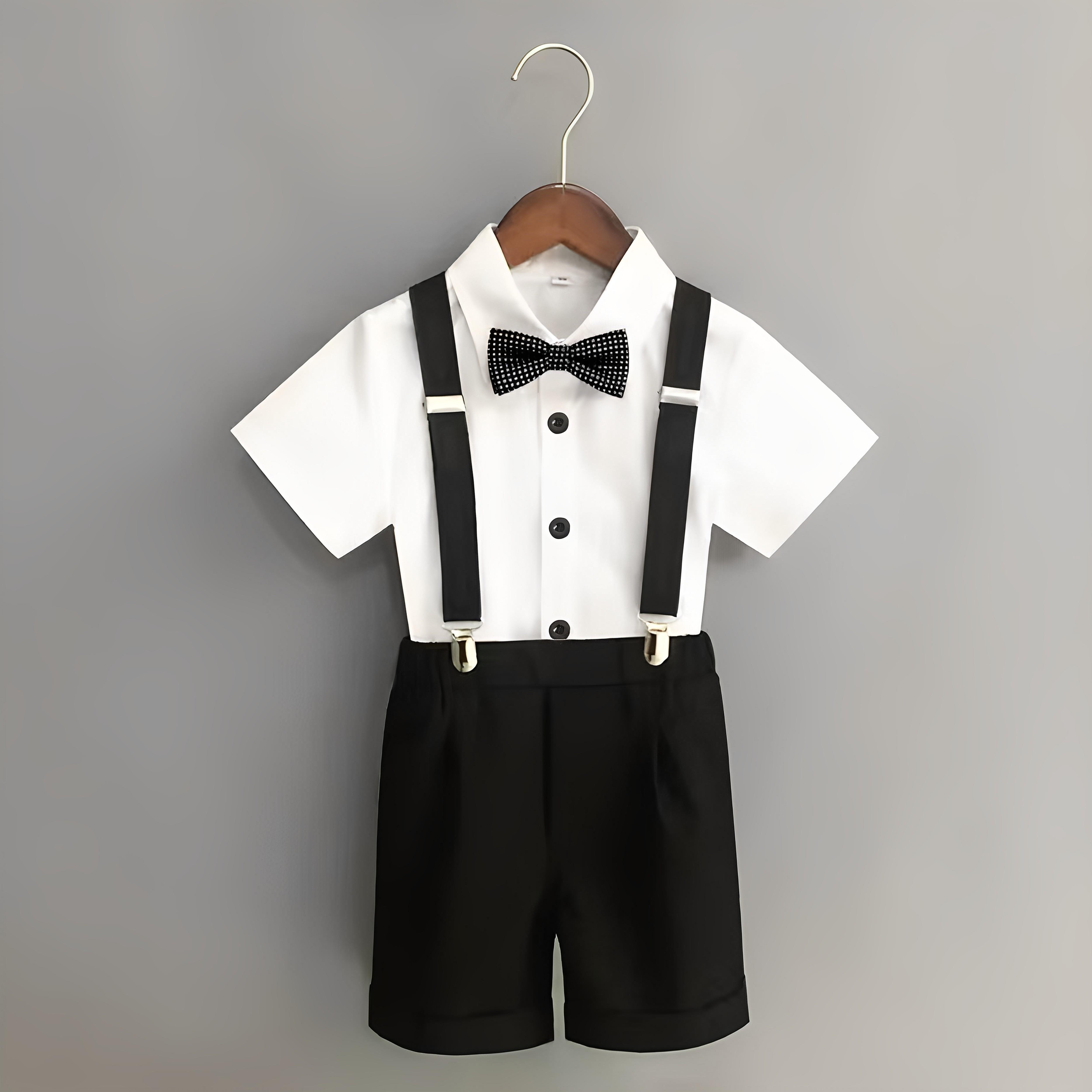 儿童礼服套装西服花童背带裤幼儿园毕业合唱表演服朗诵钢琴演出服