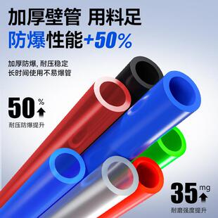 耐压20kg不爆管加厚PU气动软管PU管1秒回弹不弯折pu气管气管