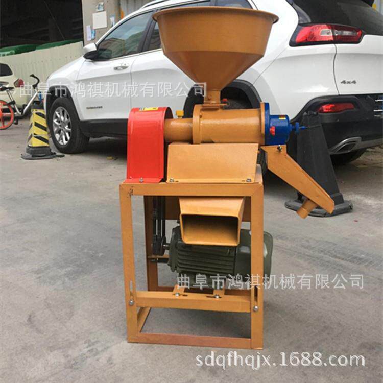 家用小型碾米机鸿祺脱皮碾米机小型家用磨米机