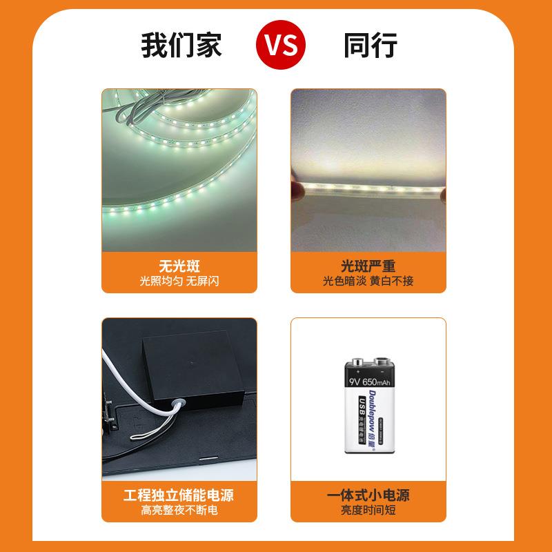 太阳灯户外防水超亮庭院别NND灯墅节日能七彩闪烁带串装饰led彩灯