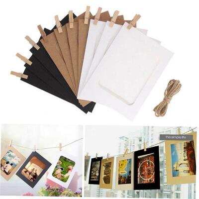 10Pcs 3Inch Paper Photo Flim DIY Wall Picture Hanging Frame