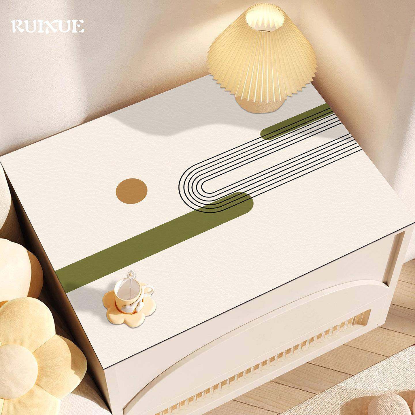 现代简约床头柜垫pvc防水防油盖布防烫免洗可擦卧室桌面保护桌垫,居家布艺,桌布,淘宝优惠券,粉丝福利购,淘宝优惠卷