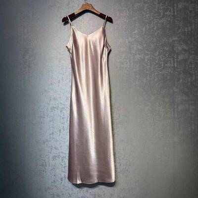 Women Plain Backless Cami Nightdress Summer Clothes