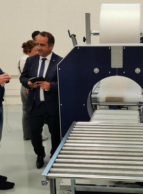 自动水平缠绕包装机 自动横向缠绕机 意大利ROBOPAC缠绕机