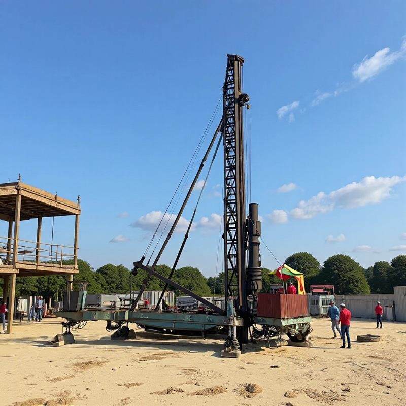 步履式柴油锤打桩机混凝土预制管桩柴油打桩锤PHC预制桩打桩机