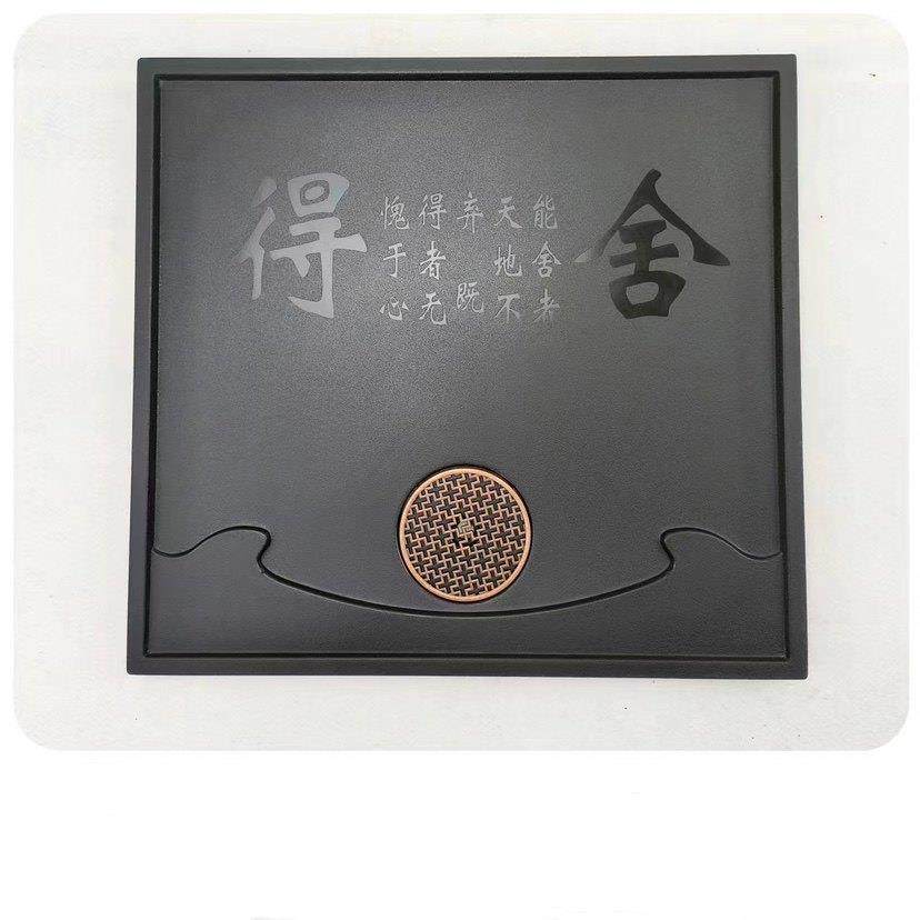 特价人造石茶盘彷乌金石嵌入式尺寸人造板排水茶盘新款家用排接水