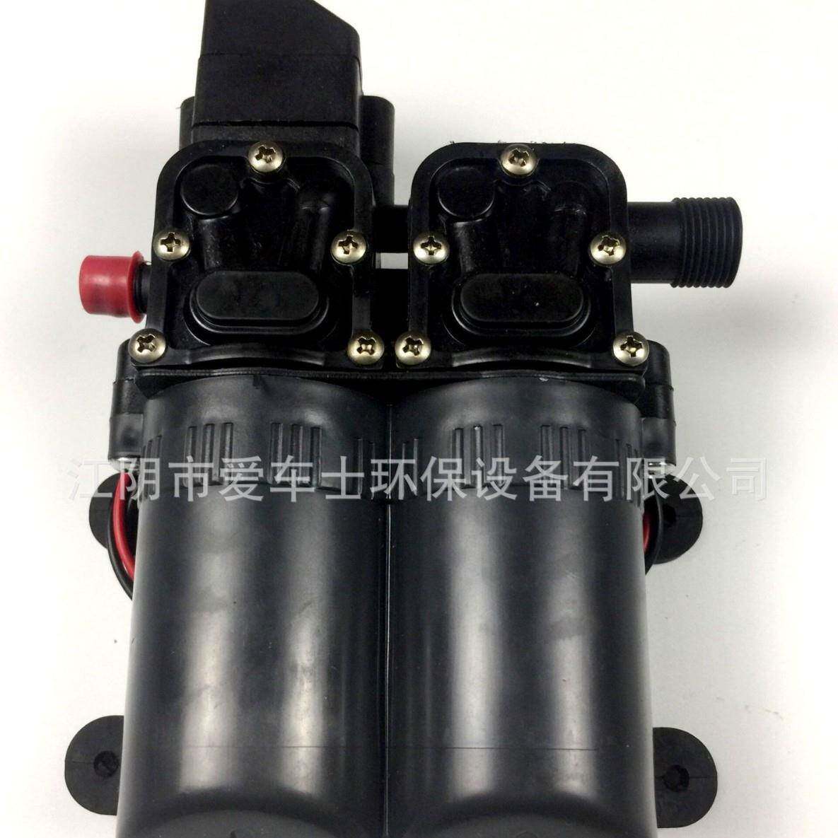 洗车水泵隔膜泵 高压双核泵 洗车器配件 12v带壳双电机