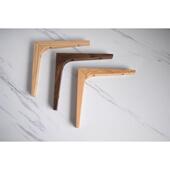 定制实木红橡樱桃黑胡桃木一字隔板置物支撑墙上层板托三角木支架