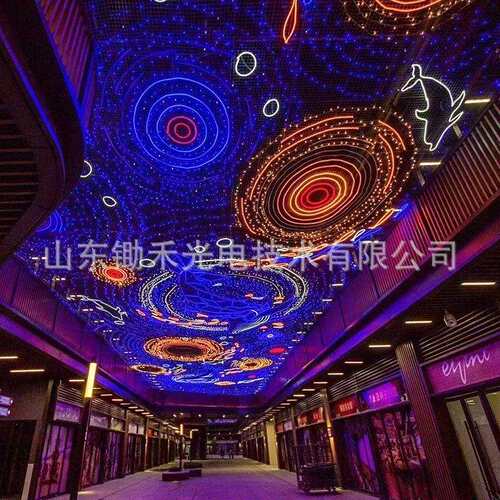 厂家 景区街道灯光亮化造型 网红街道亮化美陈灯饰画LED