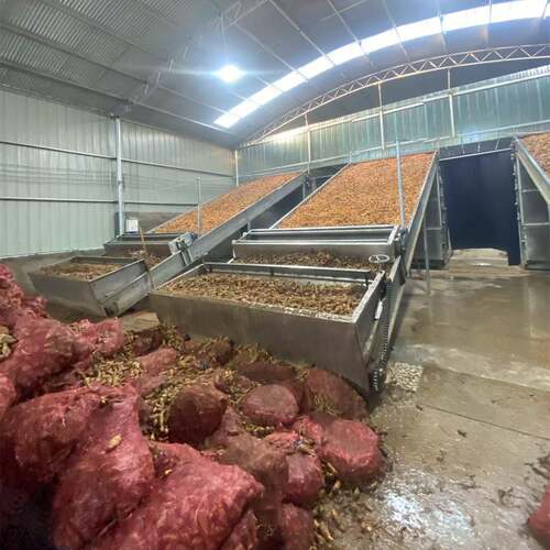 山药白术地黄网带烘干机中药材烘干设备不锈钢多层带式干燥机