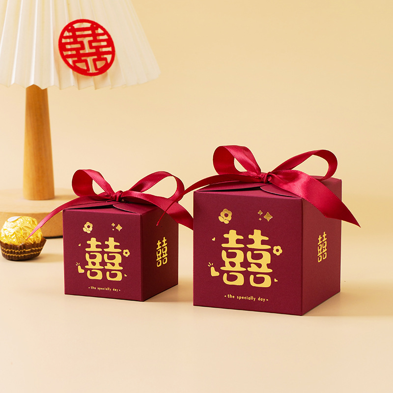 中式喜糖盒202新款创意结婚手提喜糖包装盒婚礼喜糖袋子婚庆用