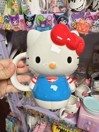 外贸马克杯 Hello Kitty KT陶瓷水杯卡通大容量粉色水杯茶杯600ml