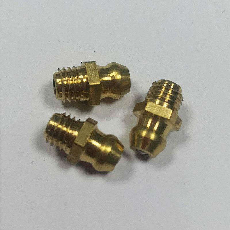 GB1152-89JB/T7940.1黄铜直通式压注油杯牛油咀奶头油嘴1/4-28牙